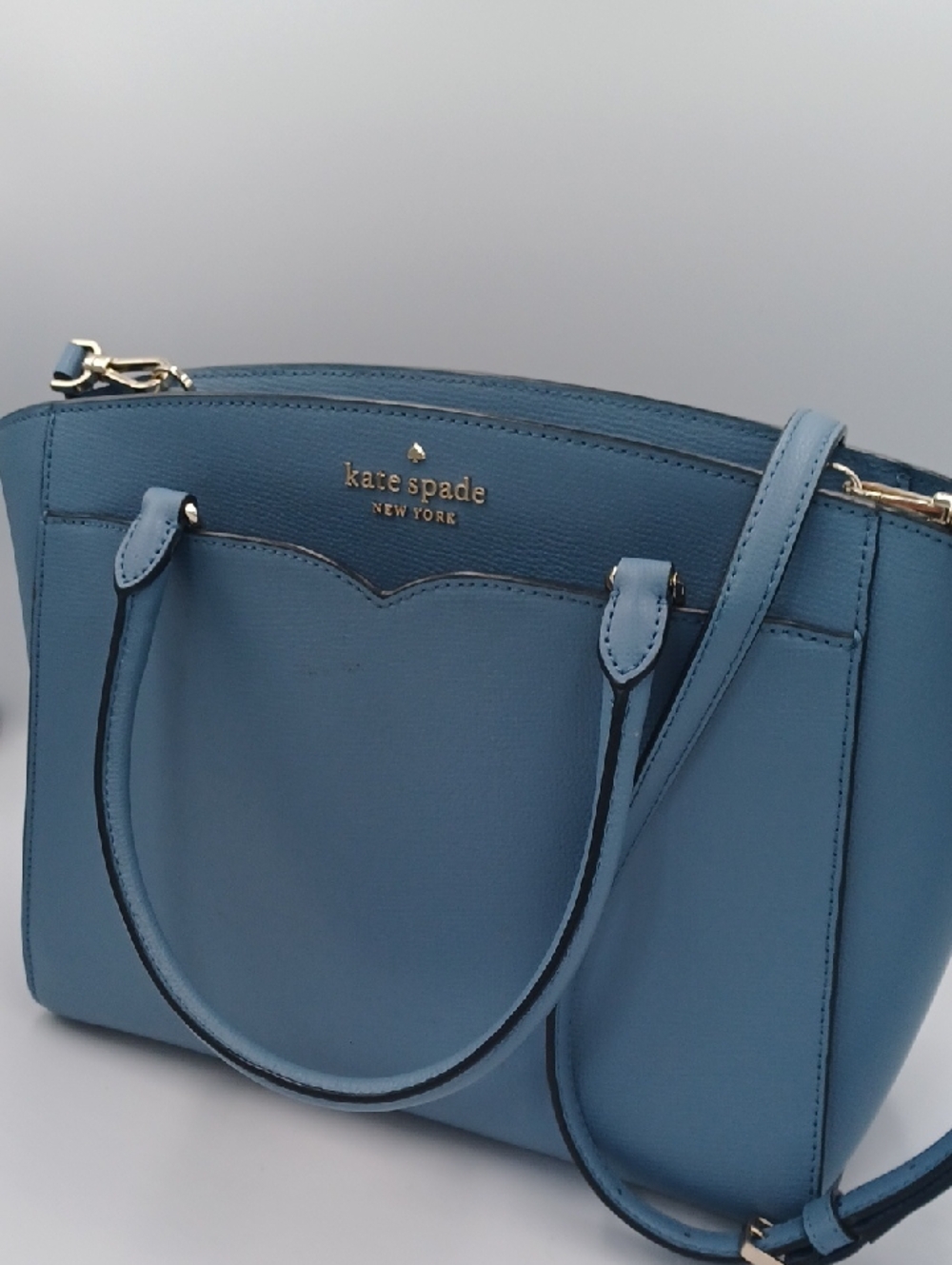 NWOT ** Kate Spade Frannie Scotch Pine Blue Medium Satchel - Picture 8 of 13